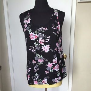 Express floral black top